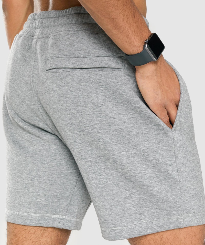 šortky Gymshark Crest Charcoal Marl