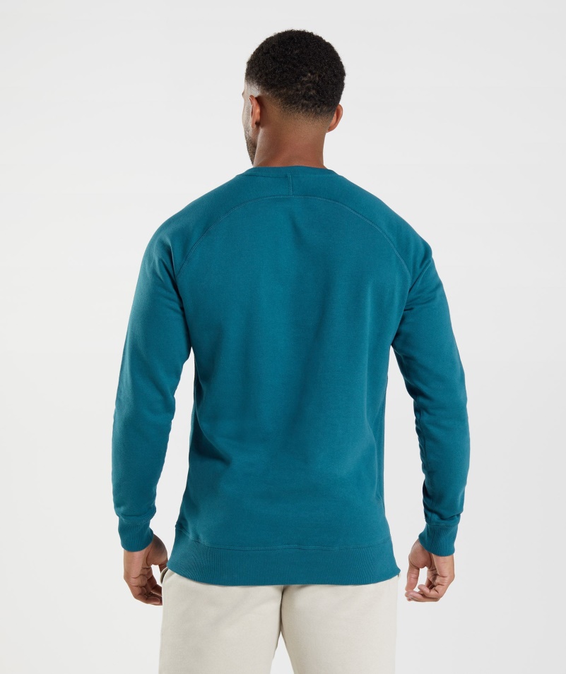 Mikina Gymshark Crest Atlantic Blue