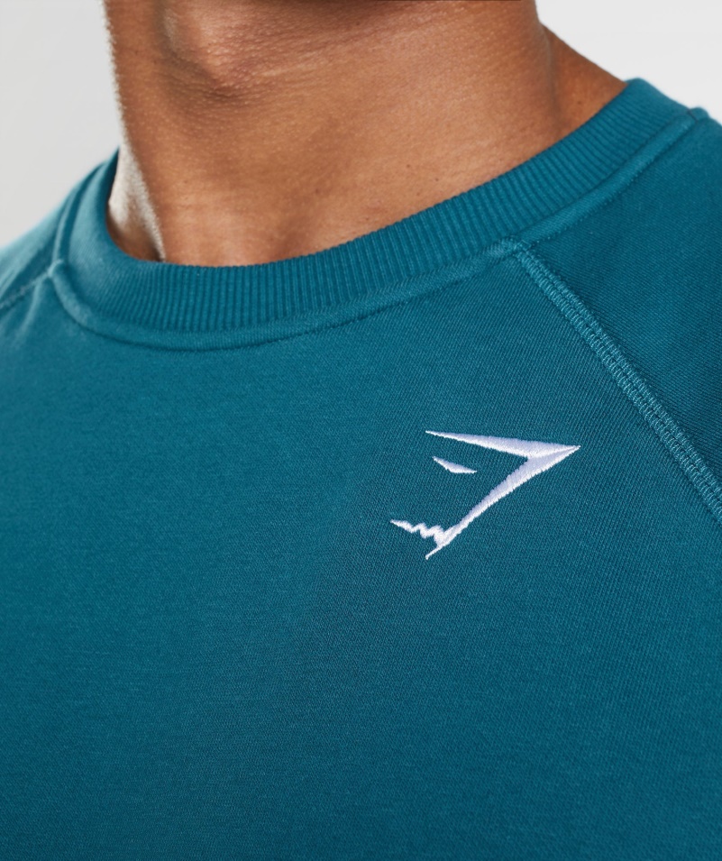 Mikina Gymshark Crest Atlantic Blue