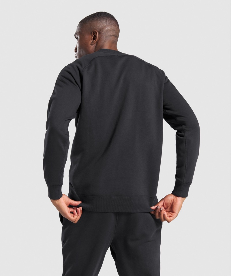 Mikina Gymshark Crest čierna