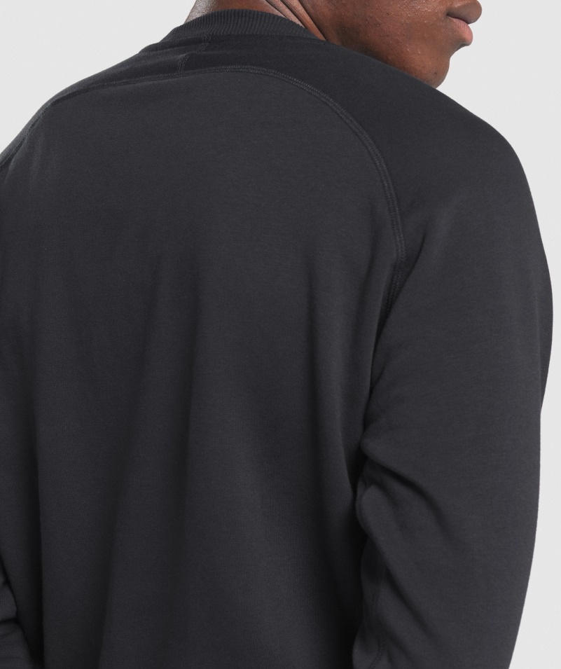 Mikina Gymshark Crest čierna