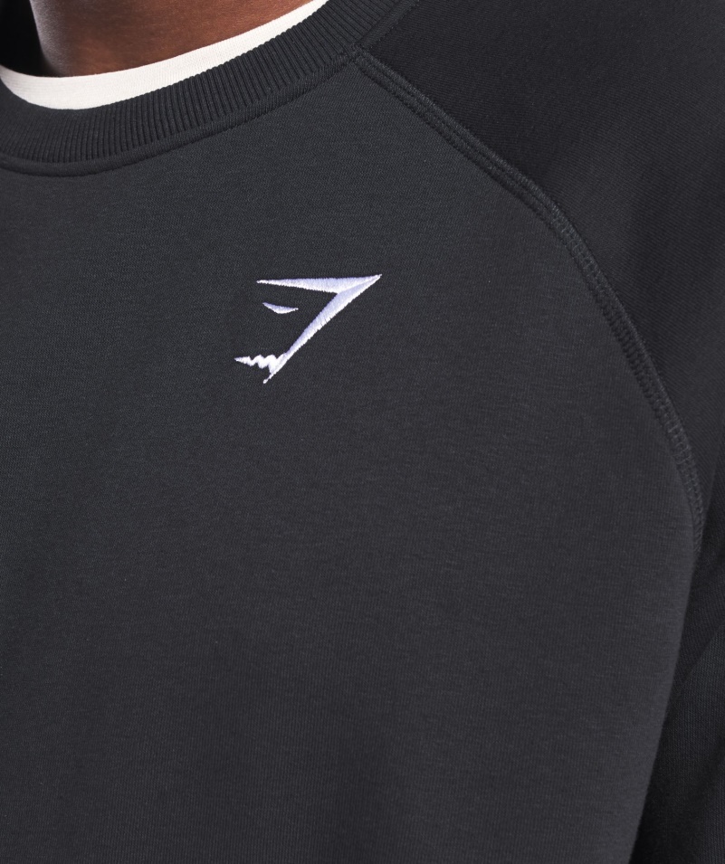 Mikina Gymshark Crest čierna