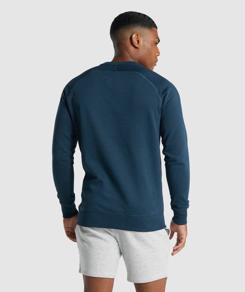 Mikina Gymshark Crest Námornícka