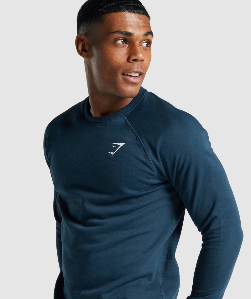 Mikina Gymshark Crest Námornícka