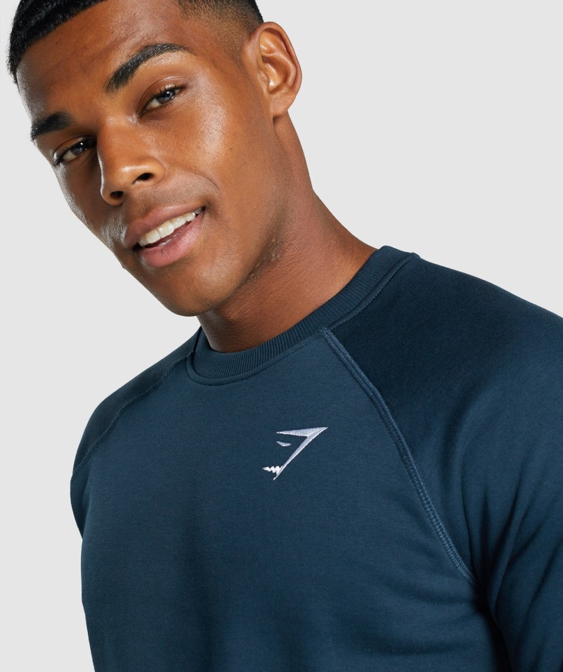 Mikina Gymshark Crest Námornícka
