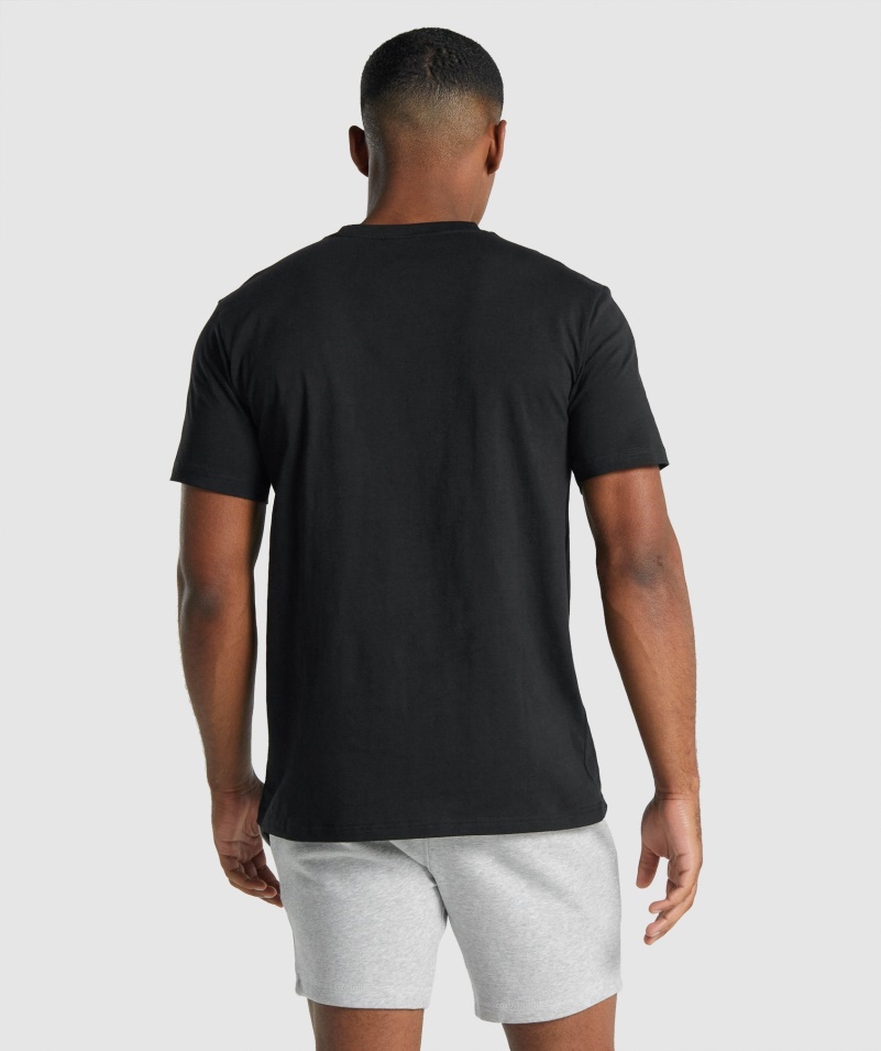 Tričko Gymshark Crest čierne