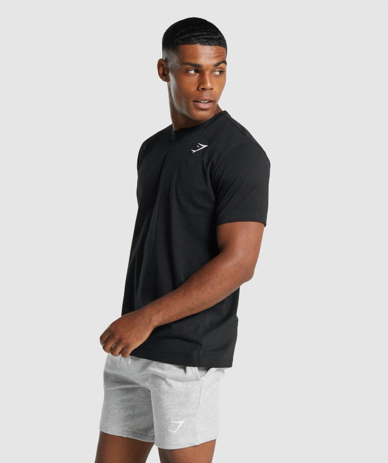 Tričko Gymshark Crest čierne