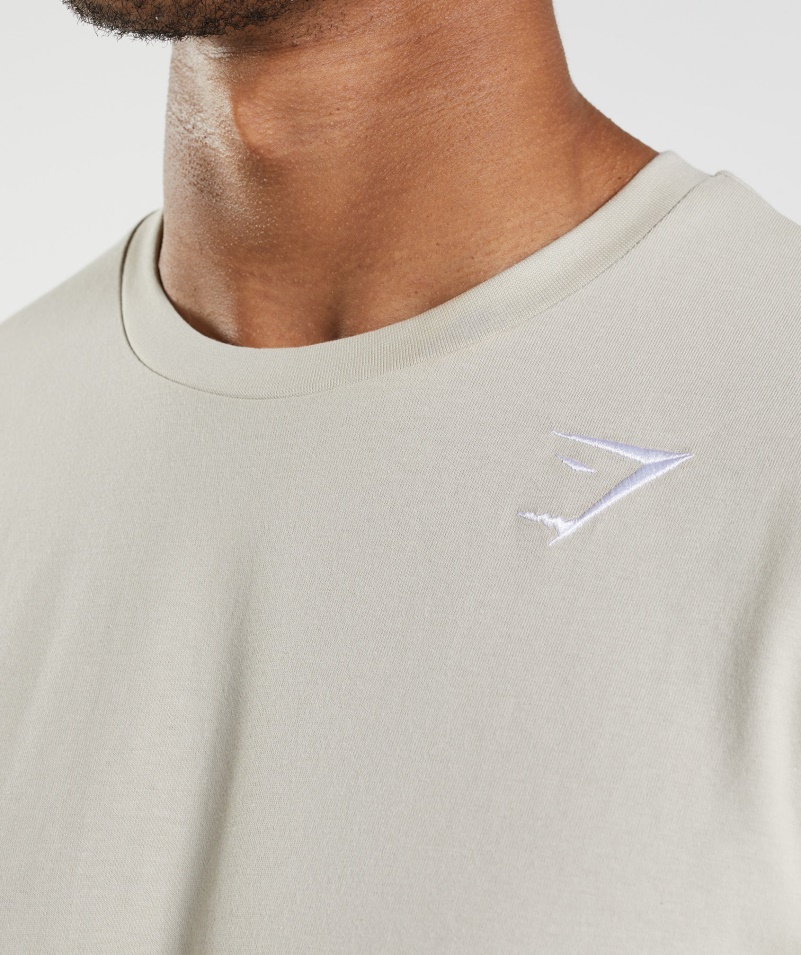 Tričko Gymshark Crest Kamienková šedá