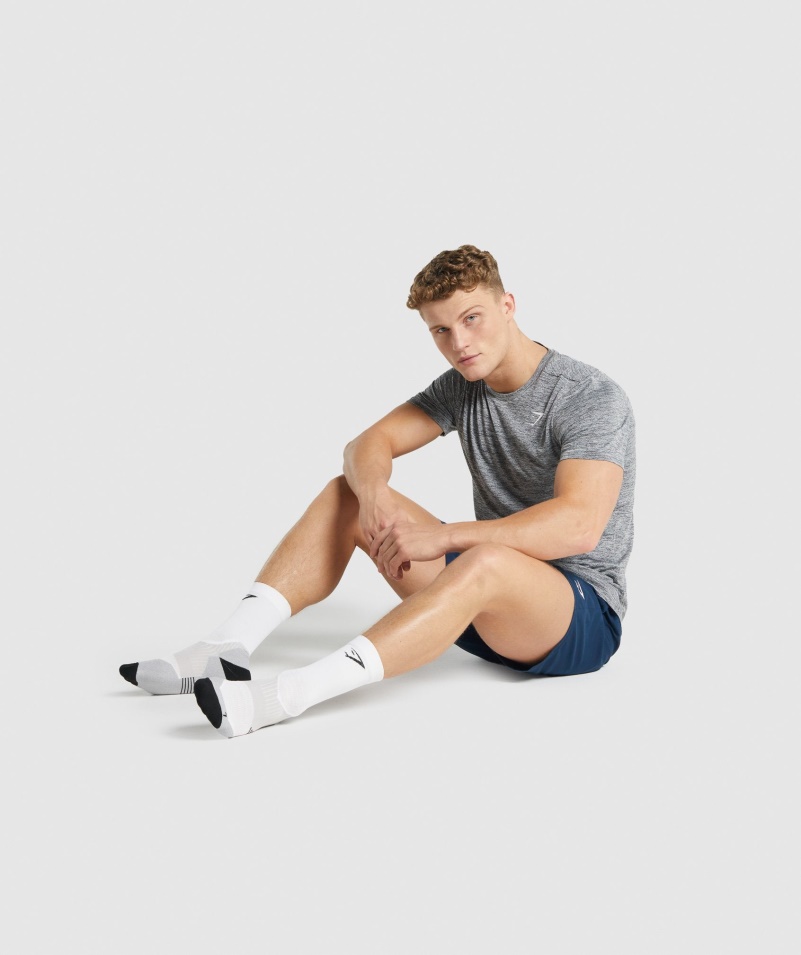 Gymshark Crew Performance Ponožky Biele