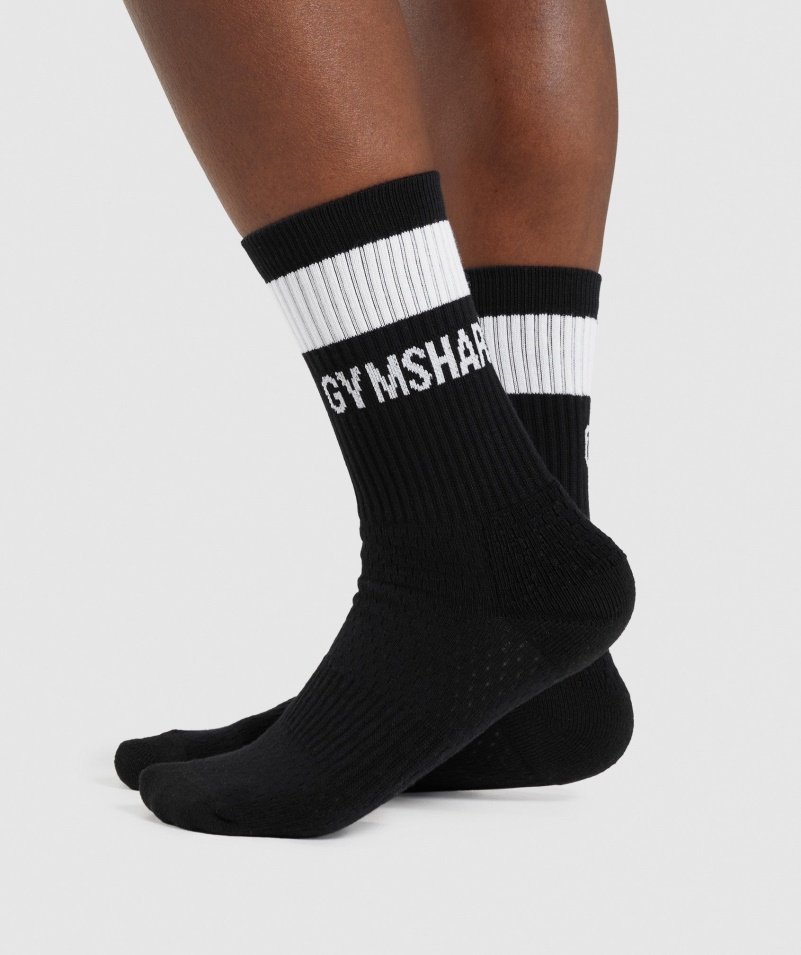 Gymshark Crew Ponožky 1pk čierne