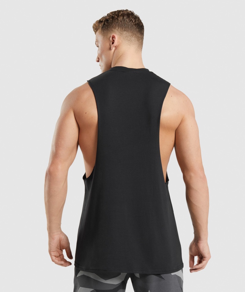 Gymshark Kritická Nádrž 2.0 S Padacím Ramenom čierna
