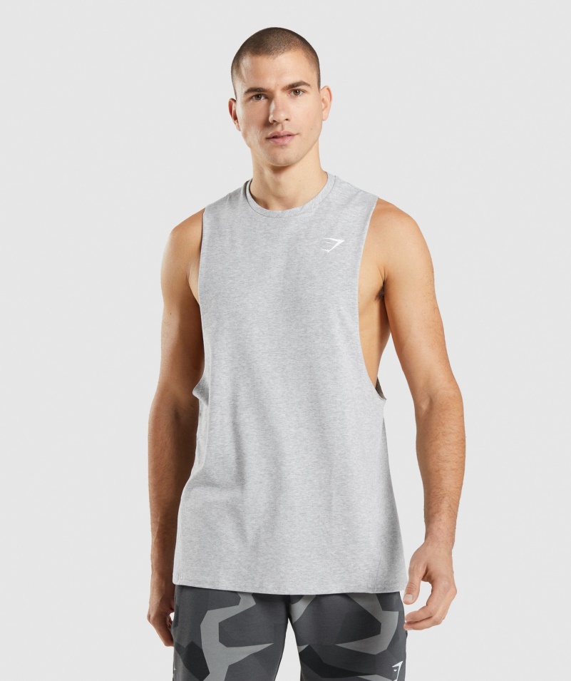 Gymshark Kritická 2.0 Nádrž Svetlosivá Marl