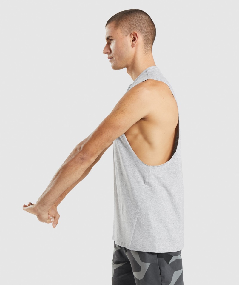 Gymshark Kritická 2.0 Nádrž Svetlosivá Marl