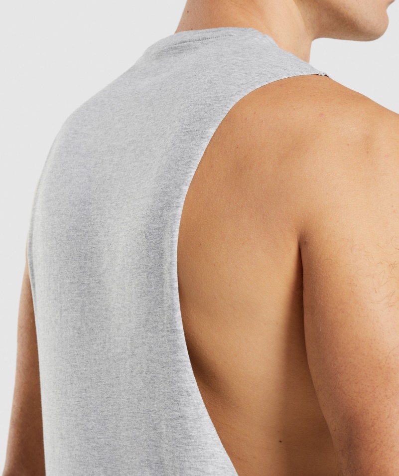 Gymshark Kritická 2.0 Nádrž Svetlosivá Marl