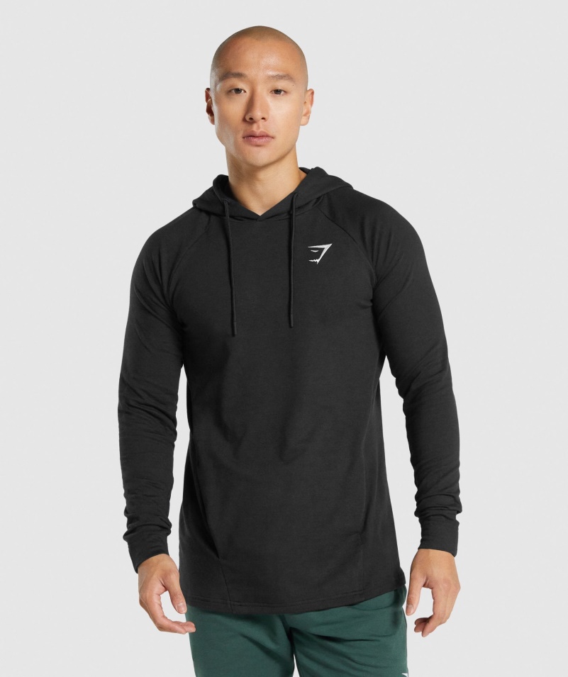 Mikina S Kapucňou Gymshark Kritický 2.0 čierna