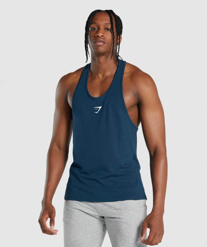 Gymshark Kritický 2.0 Stringer Navy