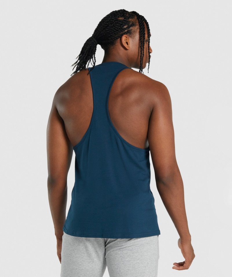 Gymshark Kritický 2.0 Stringer Navy