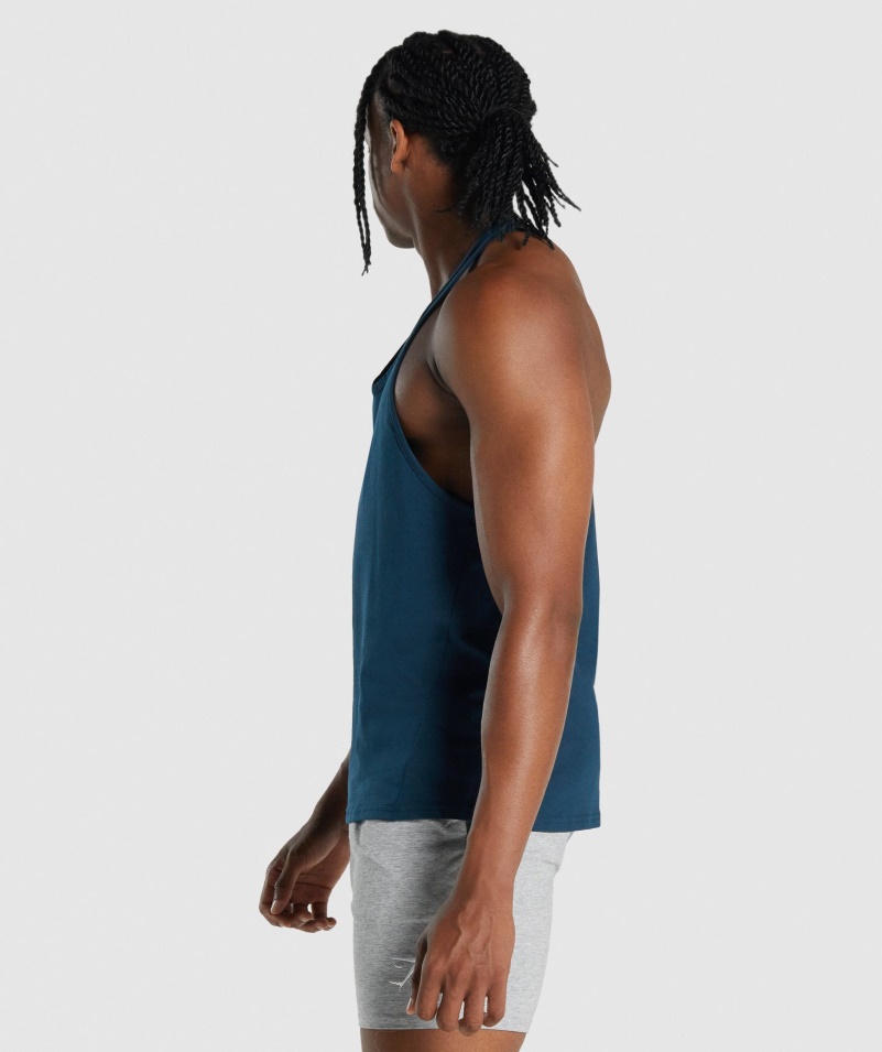Gymshark Kritický 2.0 Stringer Navy