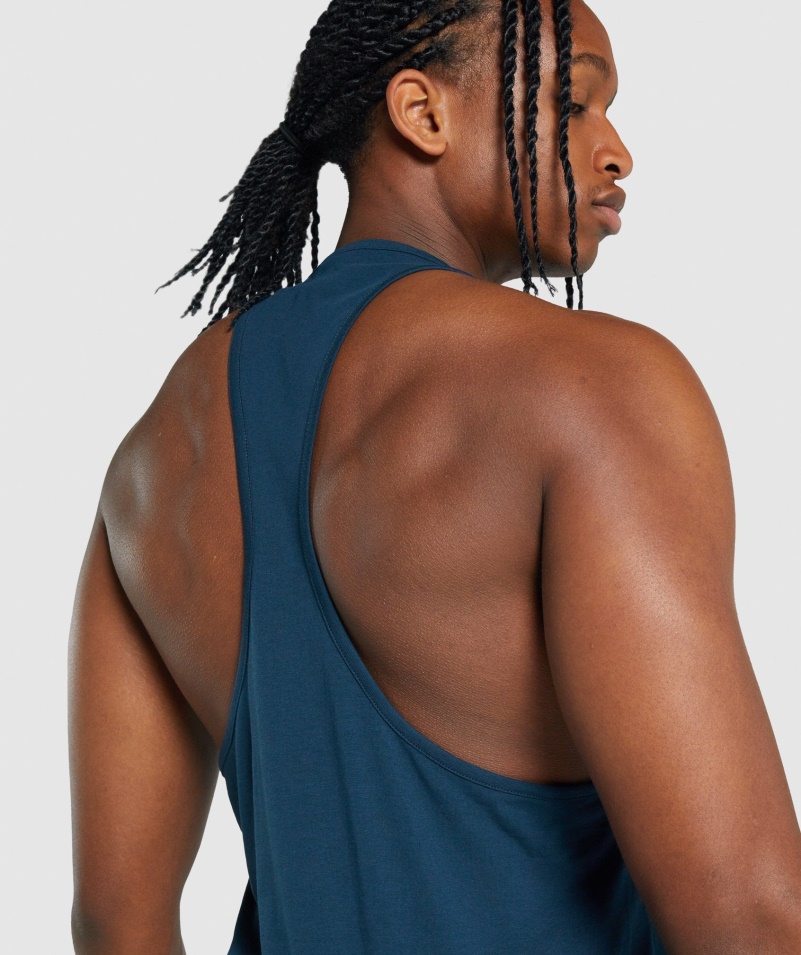 Gymshark Kritický 2.0 Stringer Navy