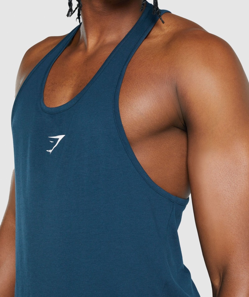 Gymshark Kritický 2.0 Stringer Navy