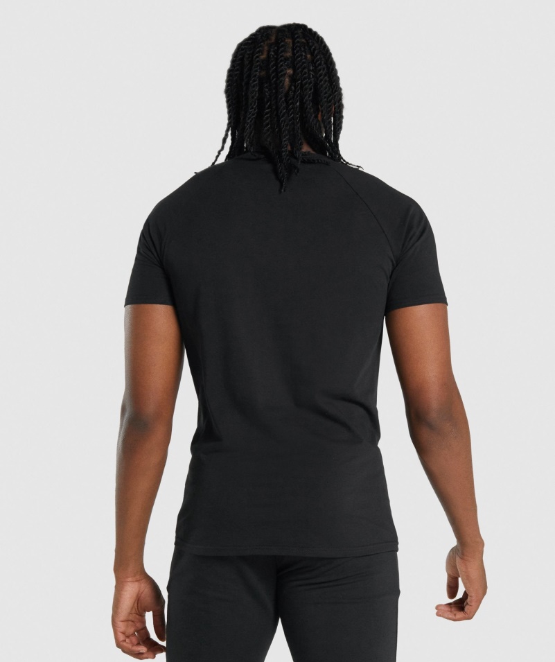 Tričko Gymshark Kritické 2.0 čierne