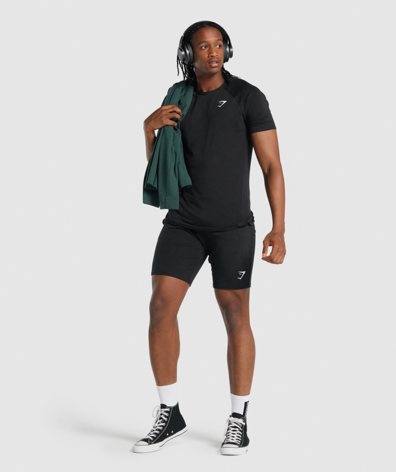 Tričko Gymshark Kritické 2.0 čierne