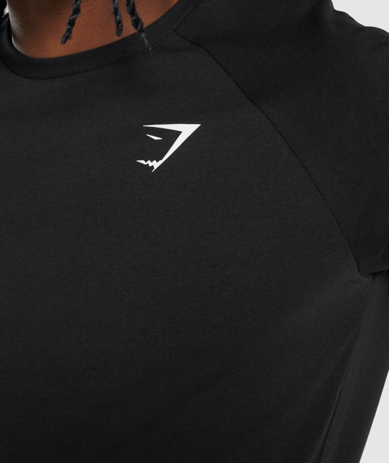Tričko Gymshark Kritické 2.0 čierne