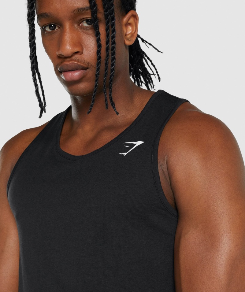 Gymshark Kritický 2.0 Tank čierny