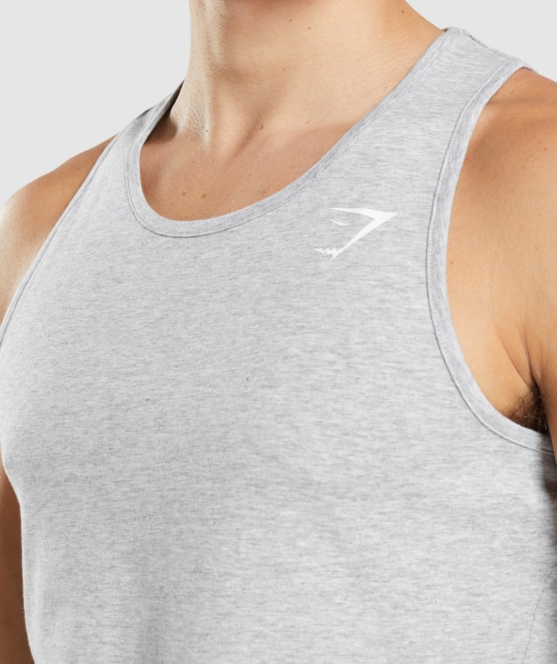 Gymshark Kritická 2.0 Nádrž Svetlo šedá Marl