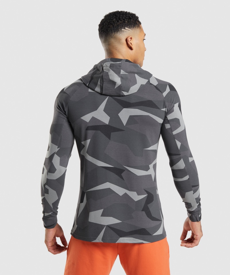 Kritická Mikina S Kapucňou Gymshark S čiernou Potlačou