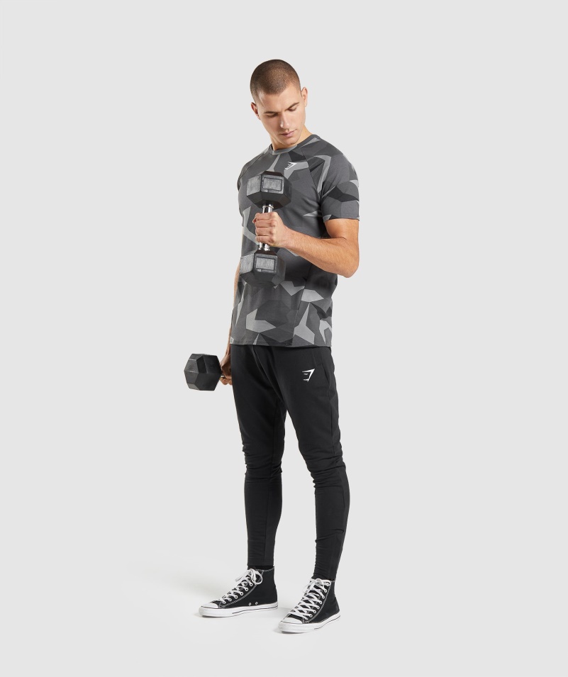 Gymshark Kritické Tričko čiernej Farby