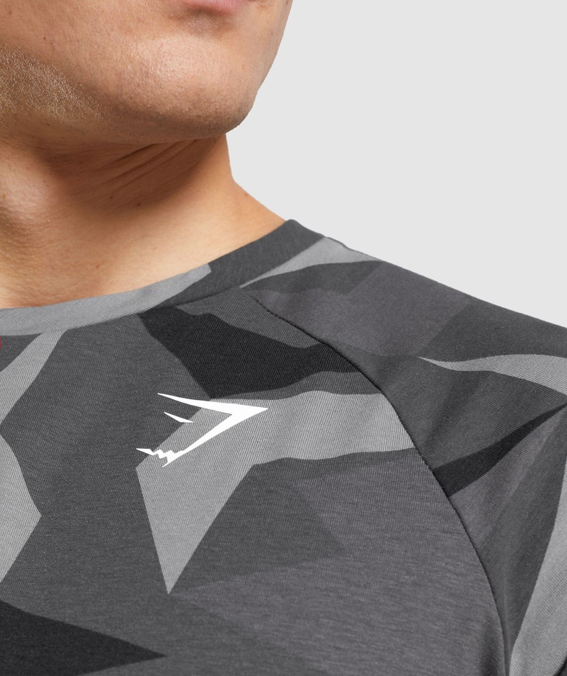Gymshark Kritické Tričko čiernej Farby