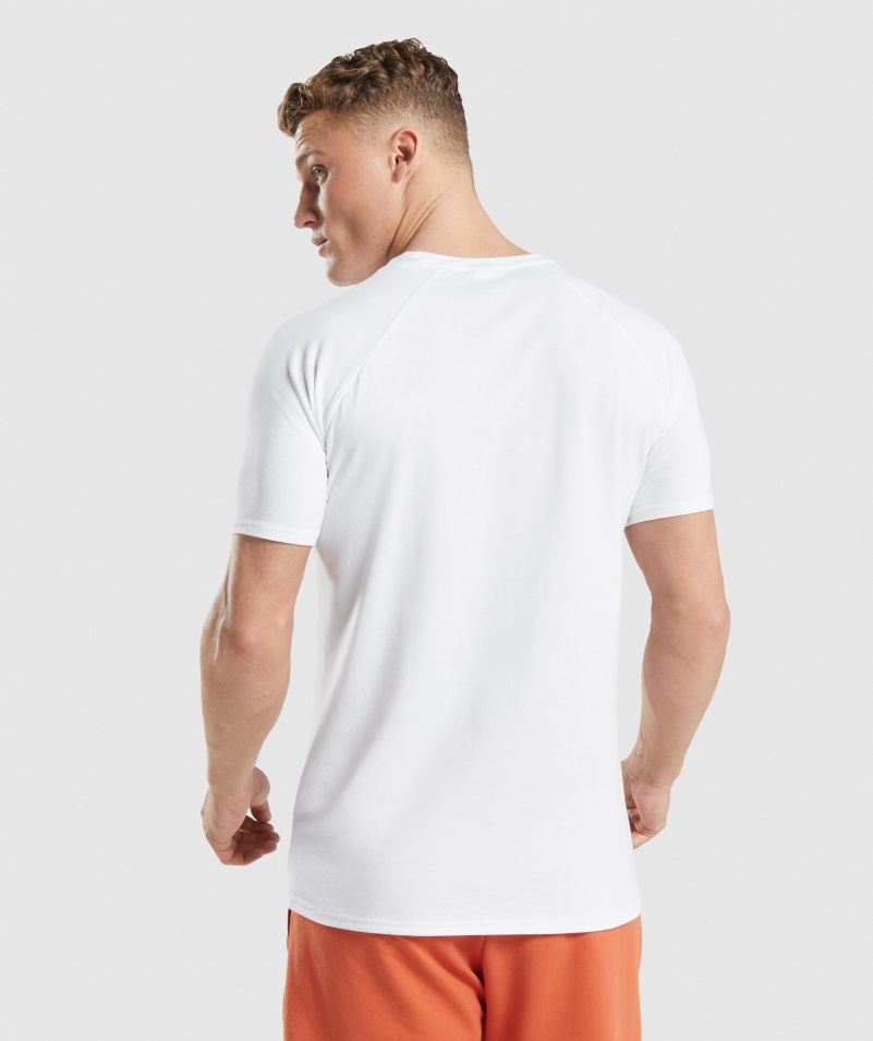 Gymshark Kritické Tričko Biele