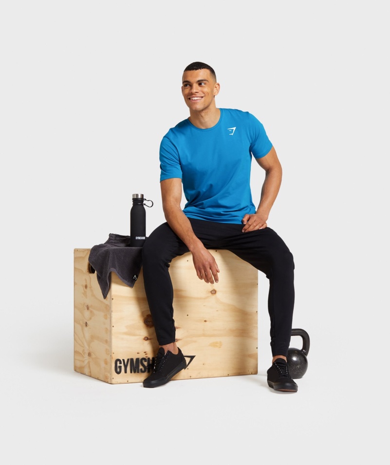Gymshark Kritické Zips Joggers čierne