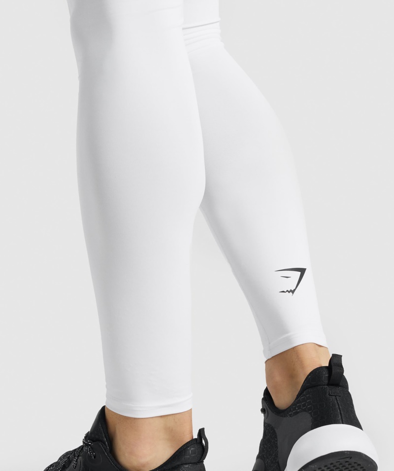 Gymshark Element Baselayer Legíny Biele