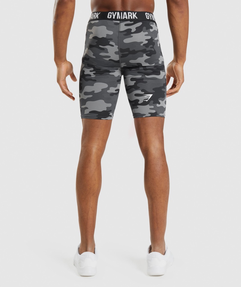 Gymshark Element Baselayer šortky Sivá Potlač