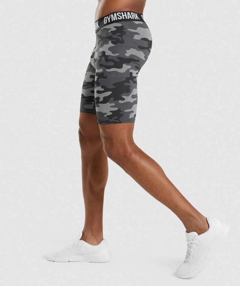 Gymshark Element Baselayer šortky Sivá Potlač