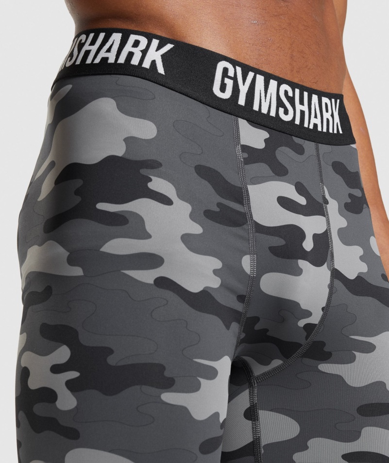 Gymshark Element Baselayer šortky Sivá Potlač