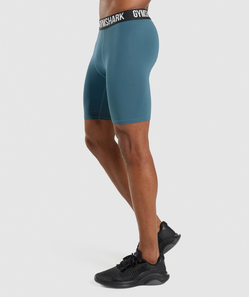 Gymshark Element Baselayer šortky Toskánske Modrozelené