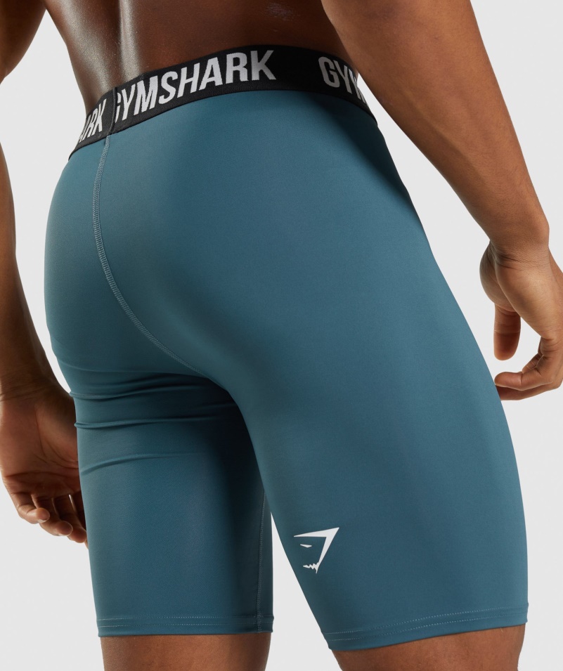 Gymshark Element Baselayer šortky Toskánske Modrozelené