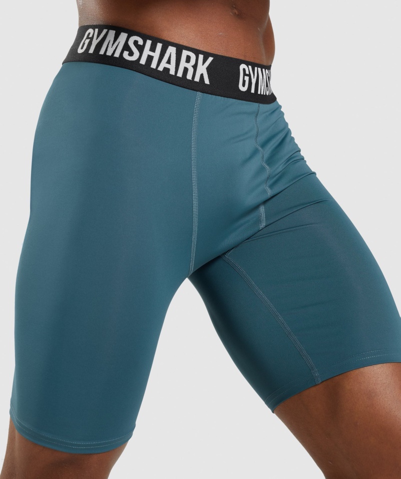 Gymshark Element Baselayer šortky Toskánske Modrozelené
