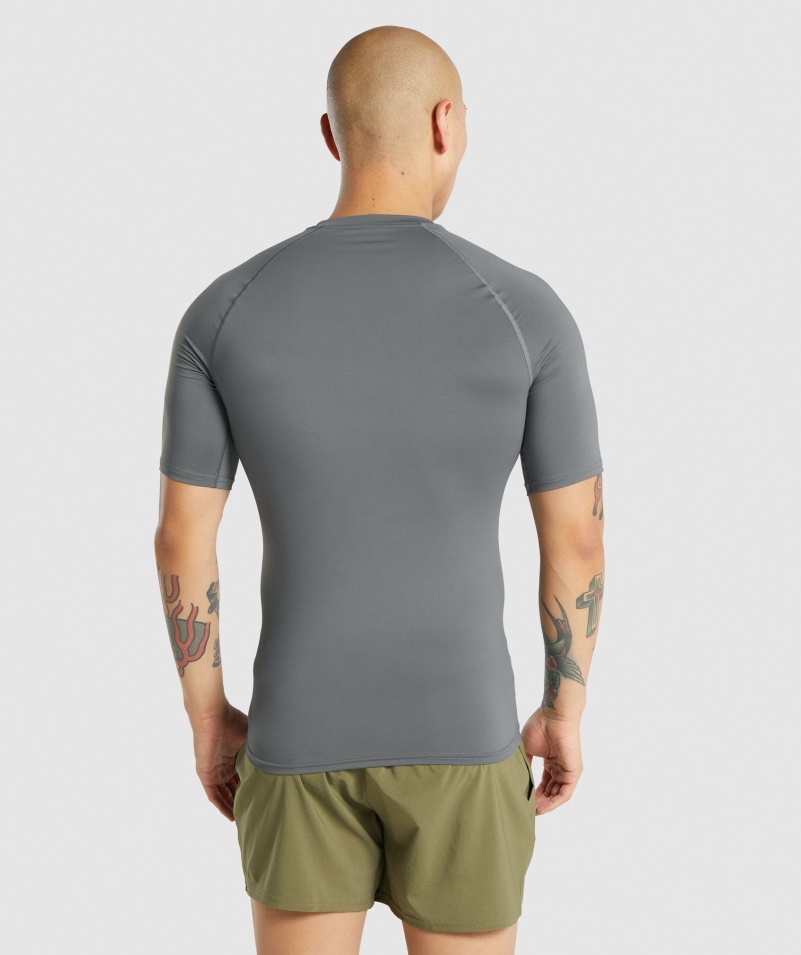 Gymshark Element Baselayer Tričko Drevené Uhlie