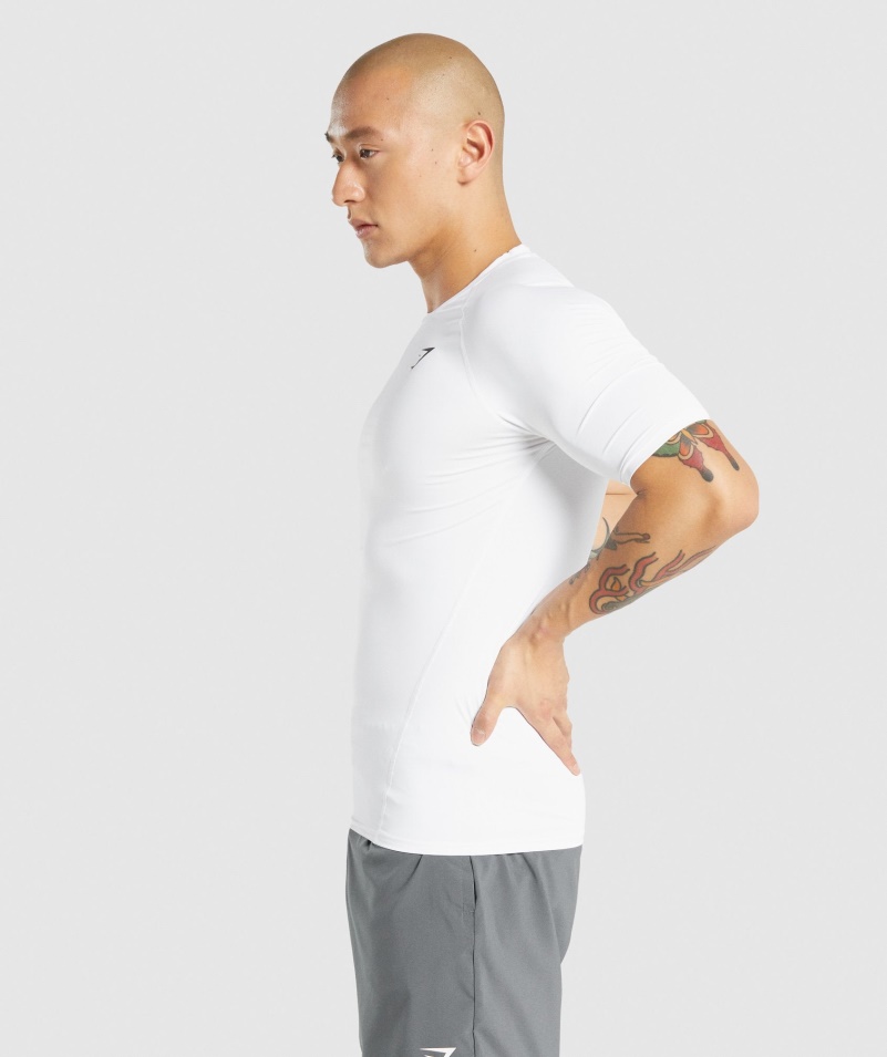Gymshark Element Baselayer Tričko Biele