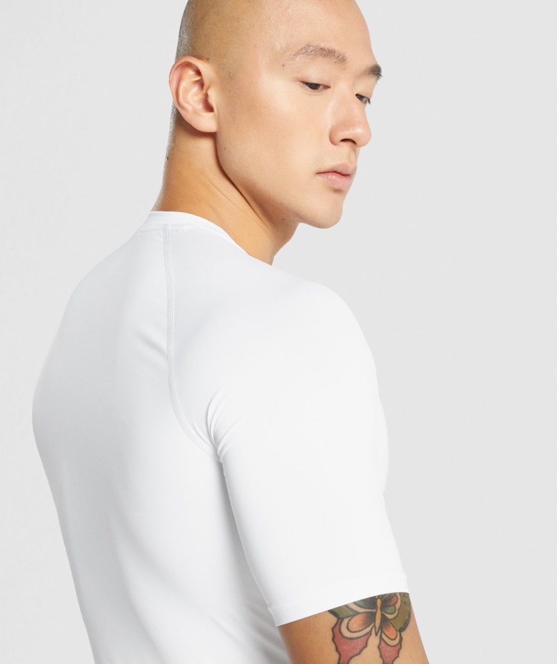 Gymshark Element Baselayer Tričko Biele