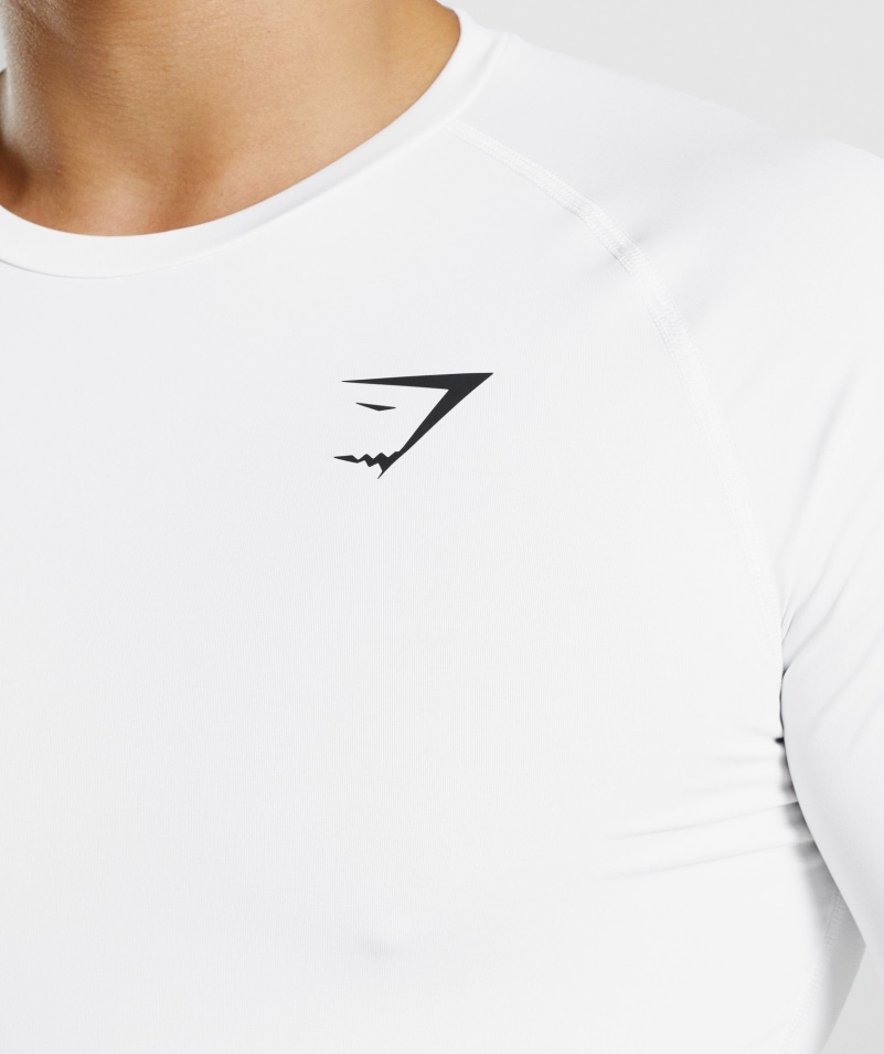 Gymshark Element Baselayer Tričko Biele