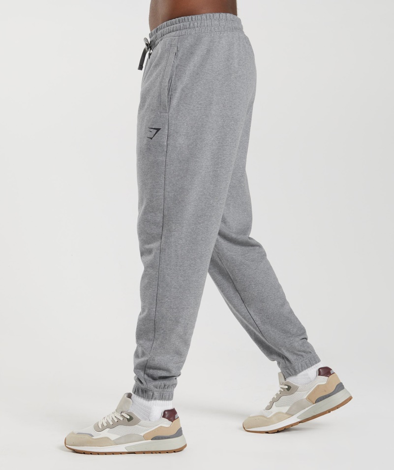 Gymshark Esenciálne Nadrozmerné Joggers Charcoal Grey Marl