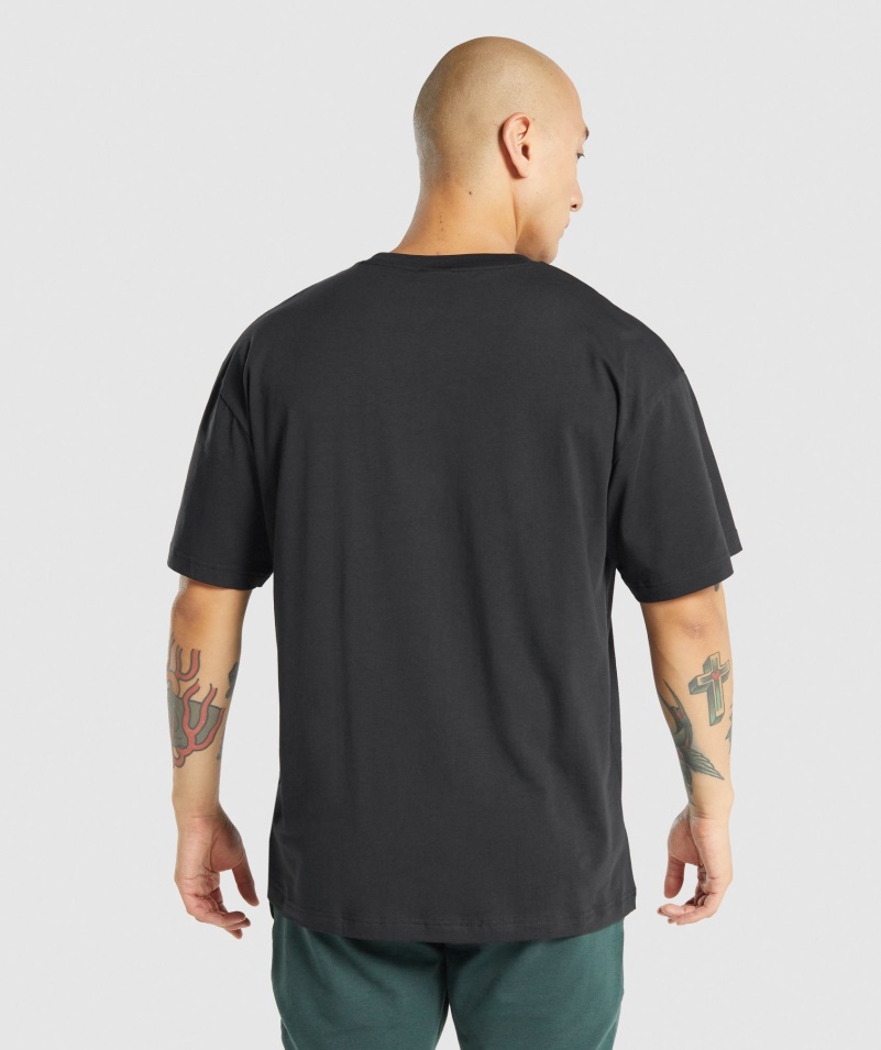 Gymshark Essential Oversized Tričko čierne