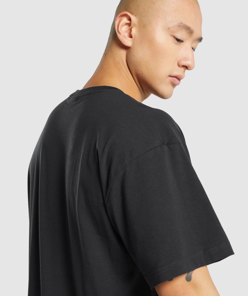 Gymshark Essential Oversized Tričko čierne