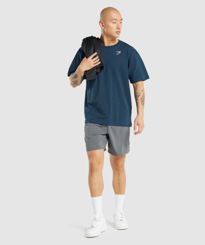 Gymshark Essential Oversized Tričko Námorníckej Farby