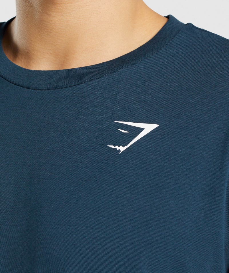 Gymshark Essential Oversized Tričko Námorníckej Farby
